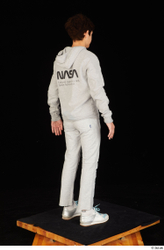 Whole Body Man White Sports Sweatsuit Slim Standing Studio photo references